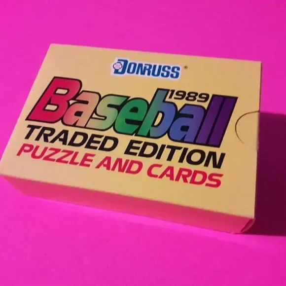 1989 DONRUSS Baseball Traded Edition. Complete Set In Factory Cello Wrap - Picture 5 of 5